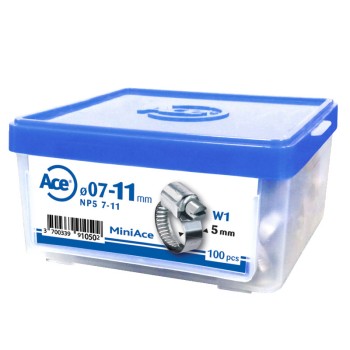 Boîte 100 colliers bande pleine W1 - NP5 07-11