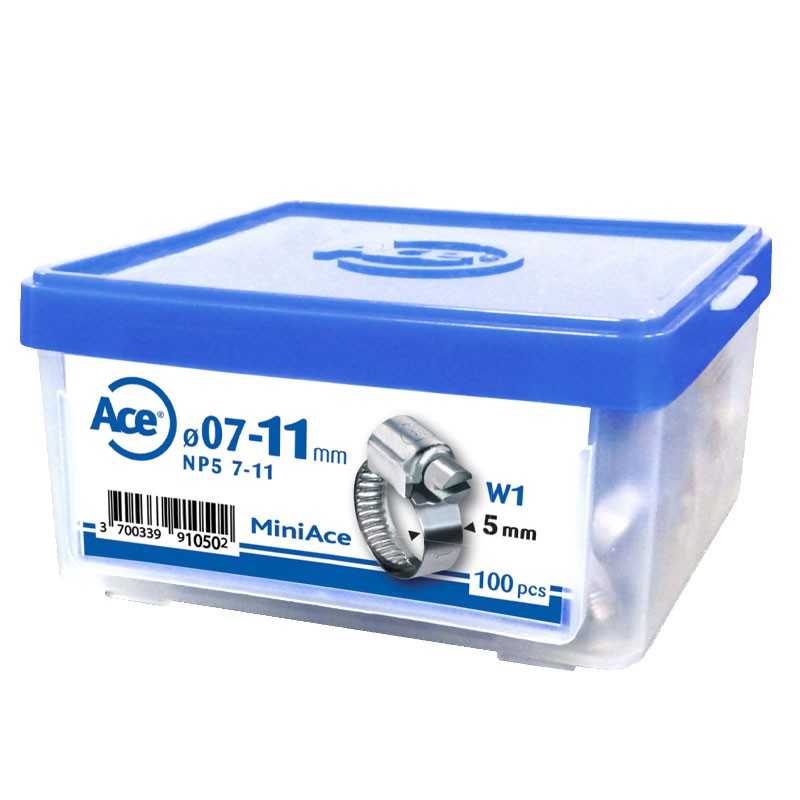 Boîte 100 colliers bande pleine W1 - NP5 07-11