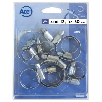 Assortiment 12 colliers bande pleine W1 - B9M12