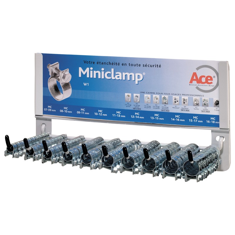 Présentoir 100 colliers Miniclamp W1 - HCR100MCW1
