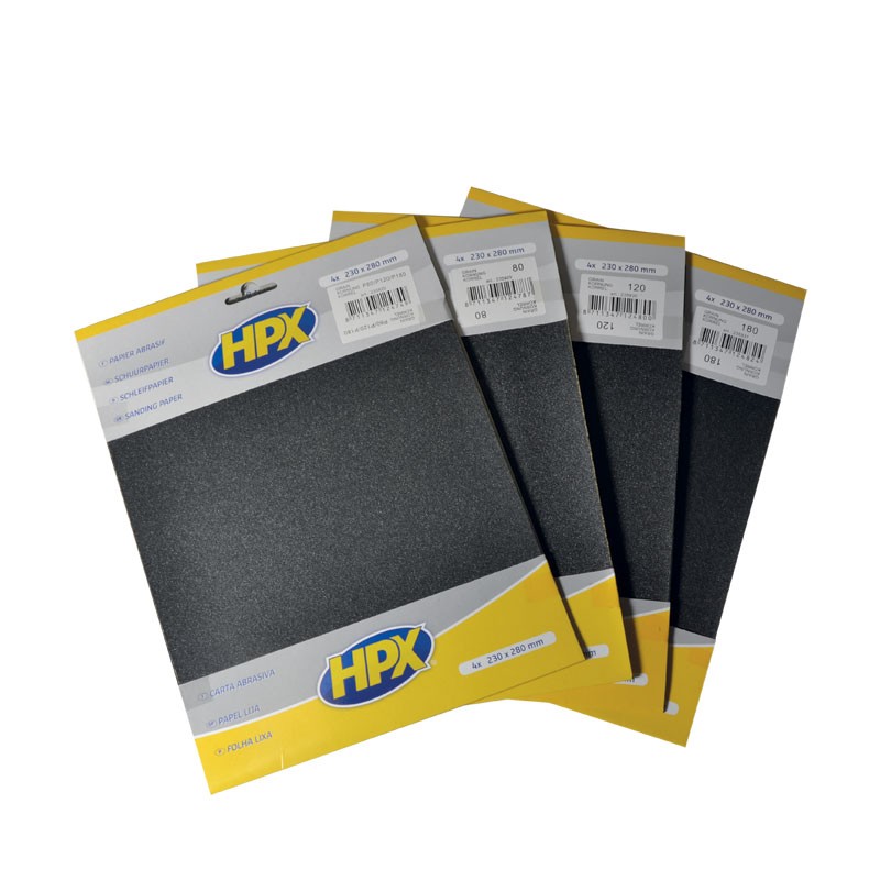 Blister 4 papiers abrasifs P600