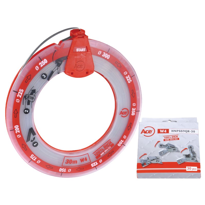 Bande sans fin 8 mm W4 - 3 mètres + 8 têtes - BMRSS 8