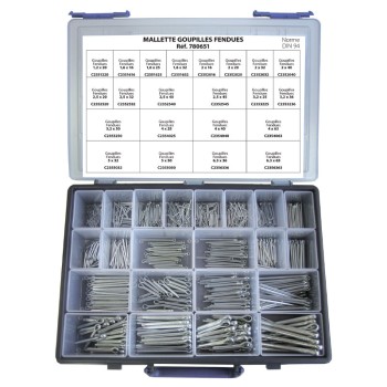 Mallette goupilles fendues 440pcs