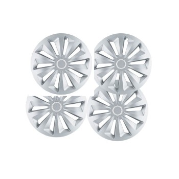 Jeu de 4 Enjoliveurs FOX Bicolores avec Insert Chrome 15'