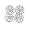 Jeu de 4 Enjoliveurs FOX Bicolores avec Insert Chrome 16'