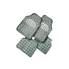 Jeu de 4 tapis auto PVC effet métallisé - Carbon