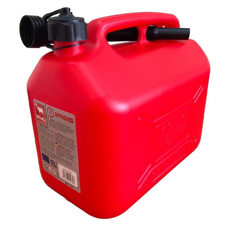 Jerrican plastique rouge 10L