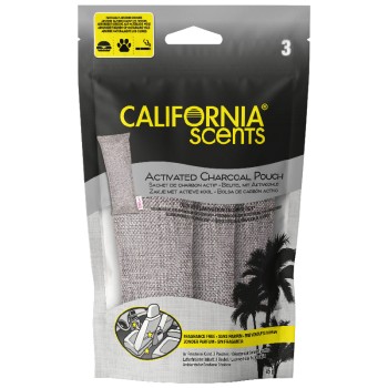  CALIFORNIA SCENTS 3 Sachets charbon anti-odeur