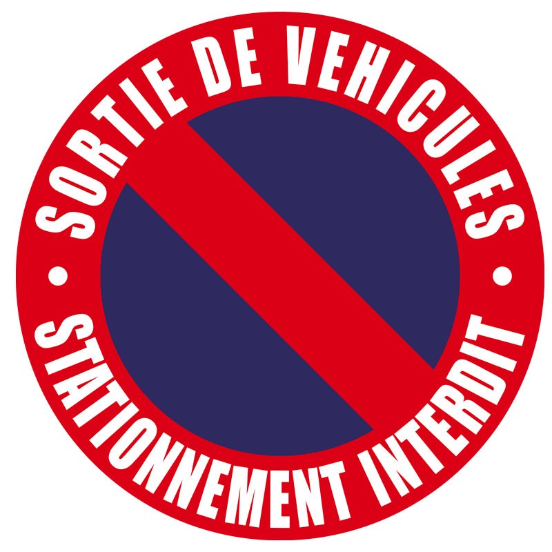 Disque stationnement interdit 25cm