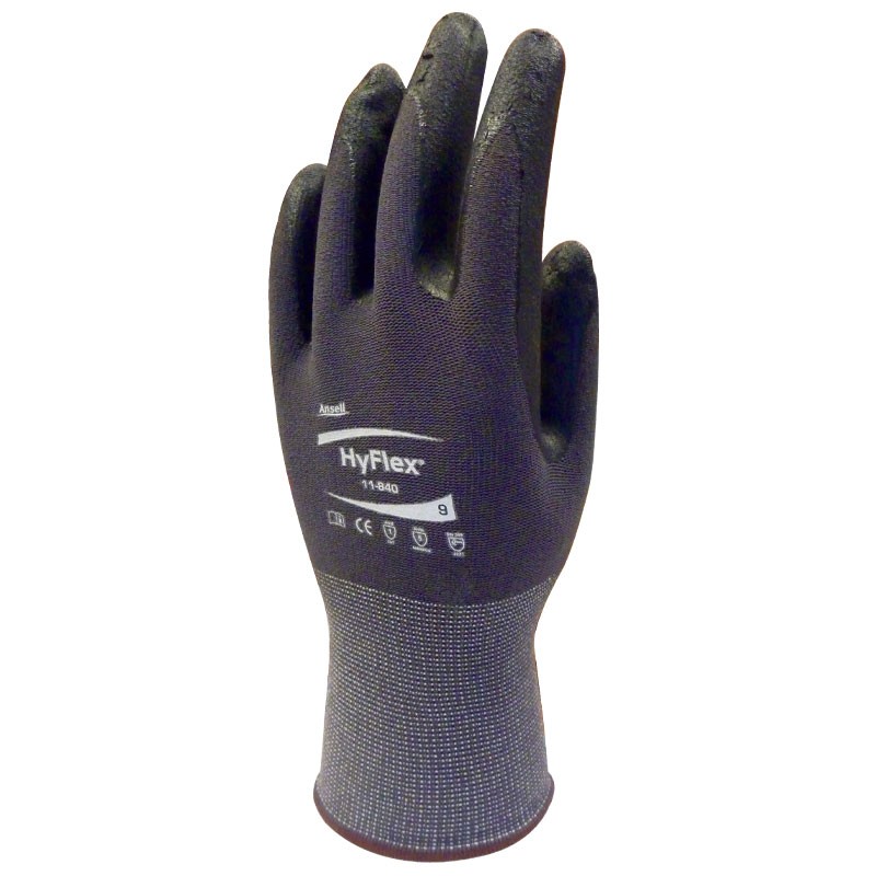 Paire de gants Hyflex universels renforcés Noirs Taille 10 - Brochable