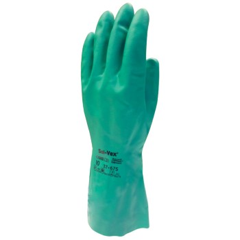 Paire de gants chimie Sol-Vex Verts Taille 10