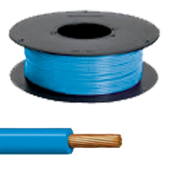 Bobine 25m cable monoconducteur 3mm2 Bleu