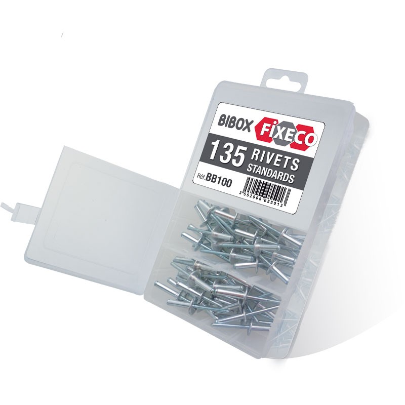 Bibox rivets standards - 135 pcs