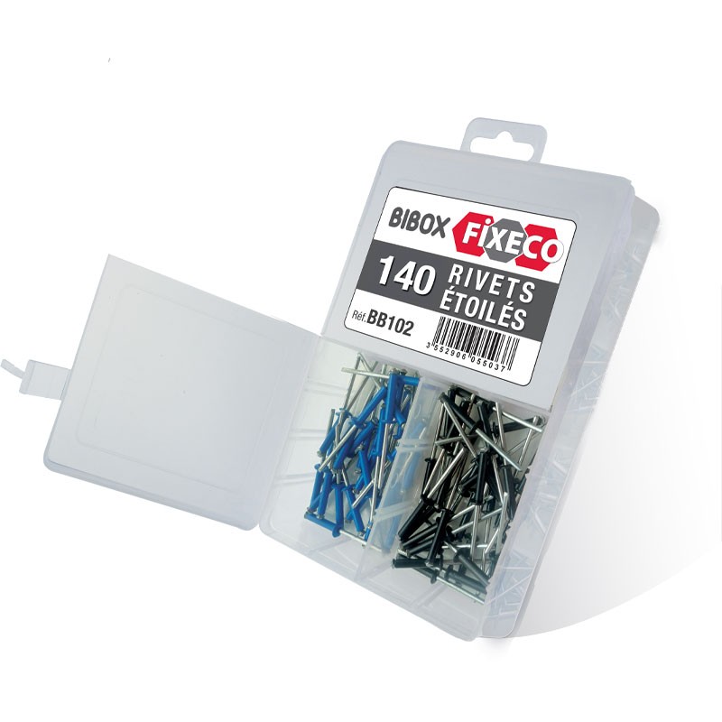 Bibox rivets étoilés - 140 pcs