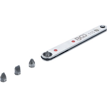 Cliquet à embout spécial ultra mince 4 embouts