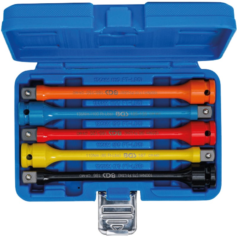 Jeu de rallonge de torsion 12.5mm 5 pièces