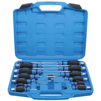 Mallette tournevis plats et cruciformes 12 pièces