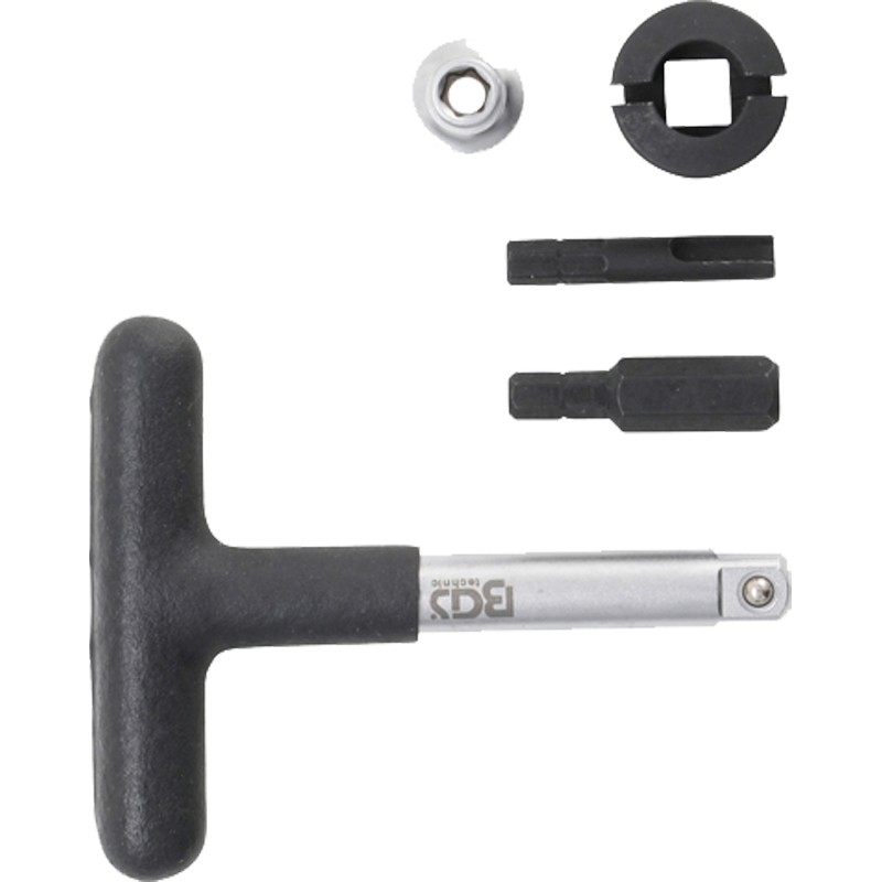 Jeu de clés universelles pour bouchon de vidange 1/4" - 3/8"5