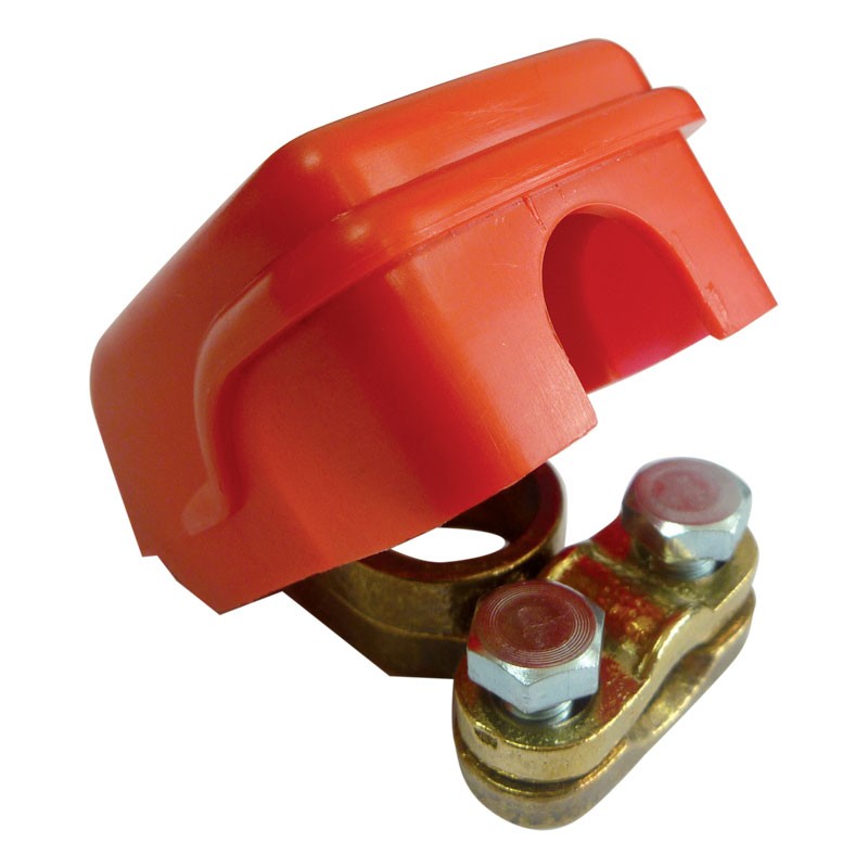 Cosse rapide laiton rouge +