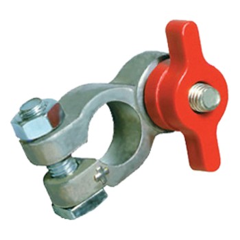 Robinet coupe batterie papillon rouge +