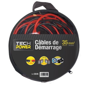 Câbles démarrage 35mm2 480A L: 4.50m TUV/GS