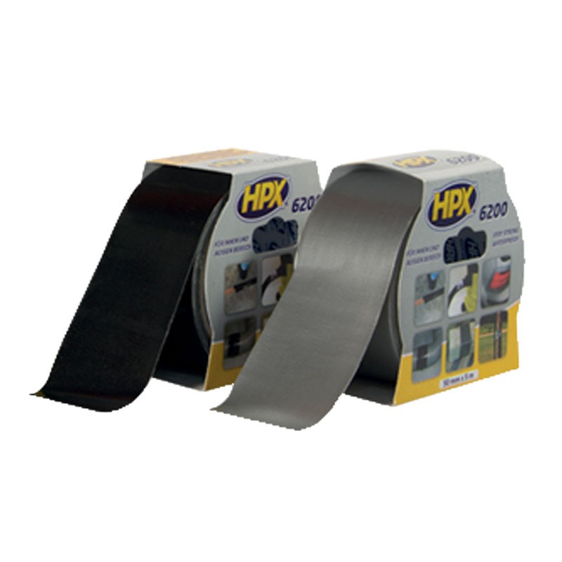 Blister ruban adhésif toilé noir 48mm x 5m