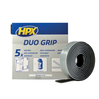 Ruban de fixation duo grip noir 25mm x 2m