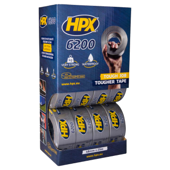 Présentoir 12 rubans argents toile américaine 25m