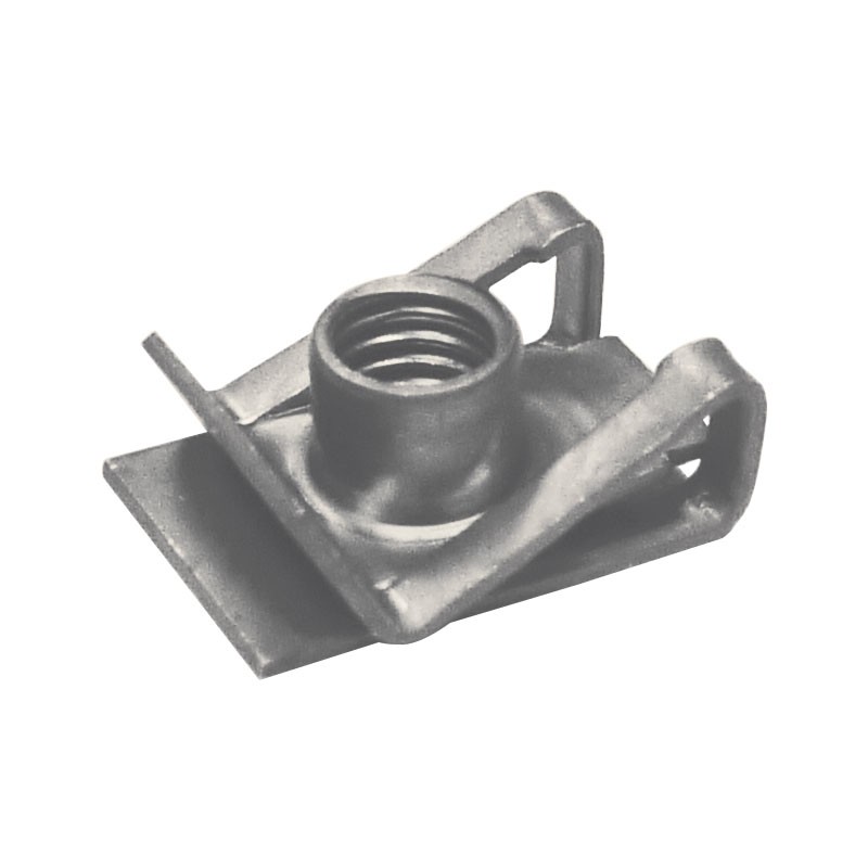 Blister 4 écrous clips vis métal 15x10mm V5