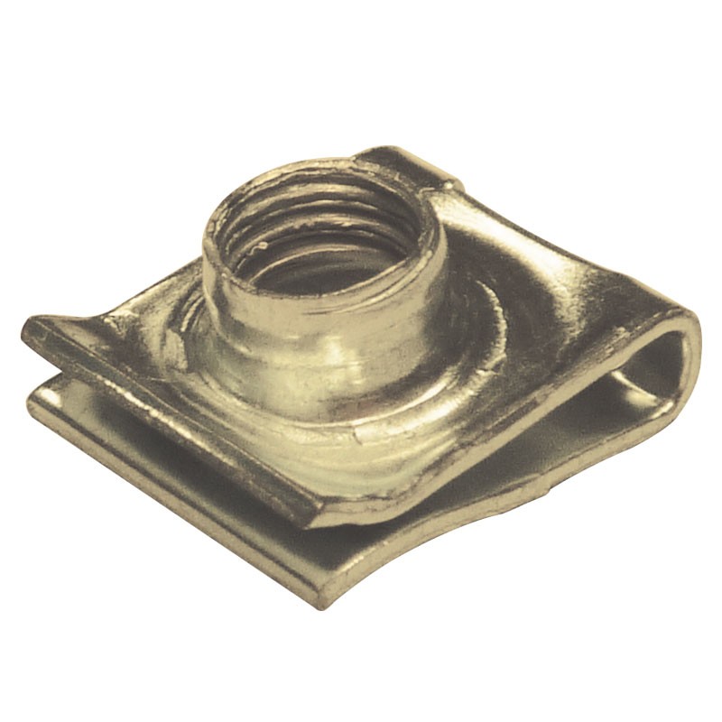 Blister 4 écrous clips vis métal 15.5x12.1mm V6 Alfa