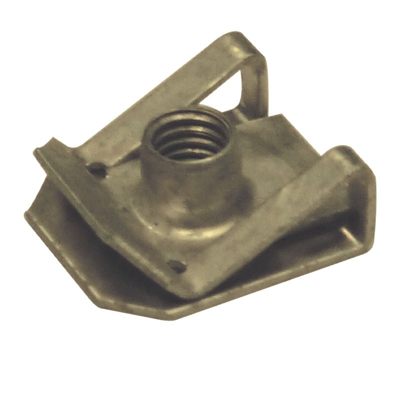 Blister 4 écrous clips vis métal 17.5x15mm V5