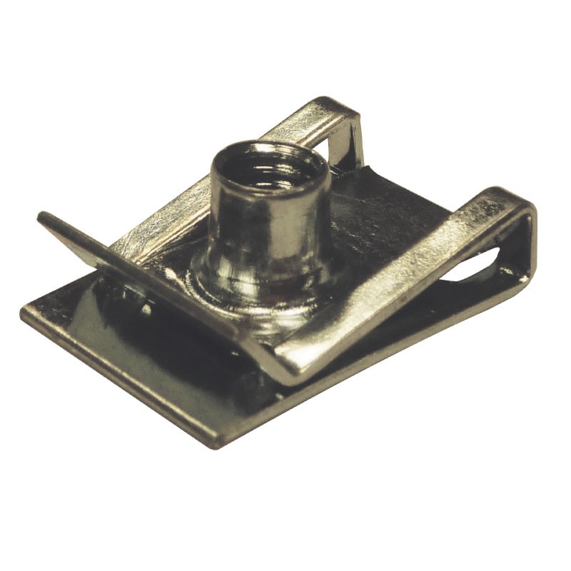 Blister 4 écrous clips vis métal 23.9x16mm V6 Fiat