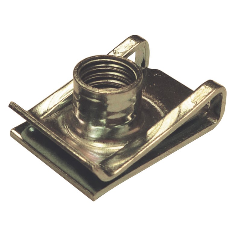 Blister 4 écrous clips vis métal 24.6x14.5mm V8 Peugeot