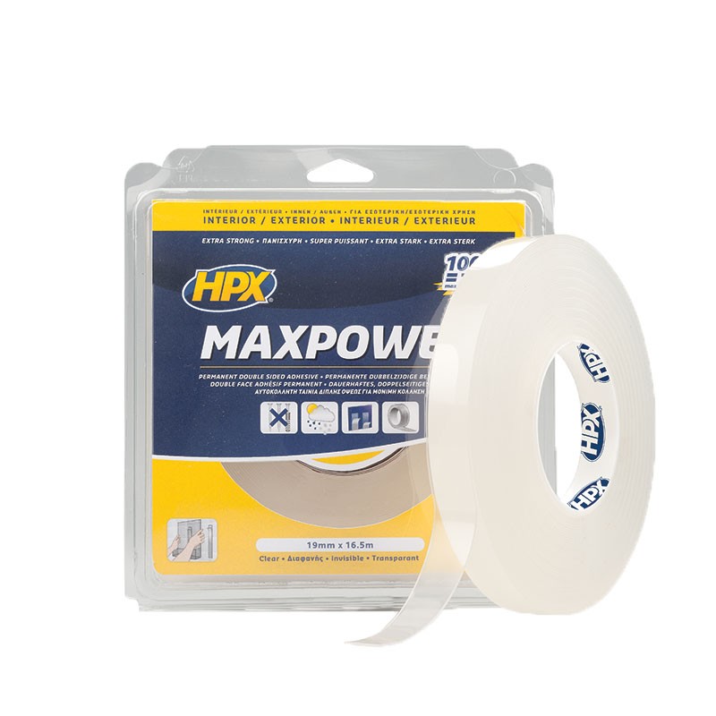 Max power transparent 19mm x 2m