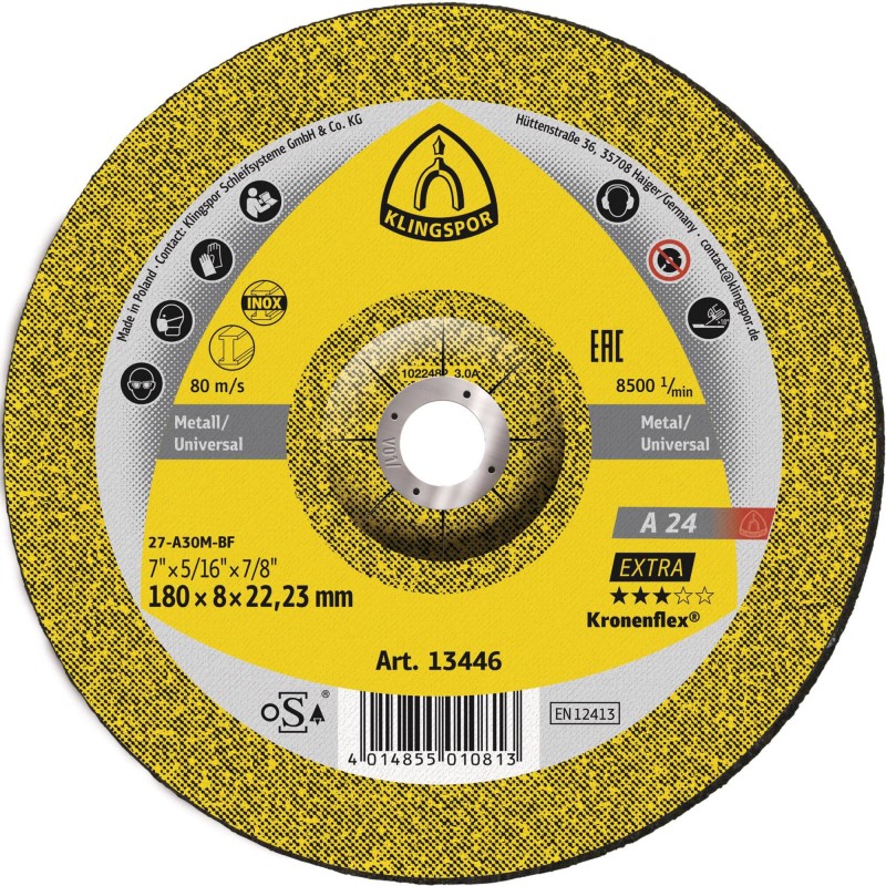 A24 EXTRA Meule à ébarber 125 x 6 x 22,23
