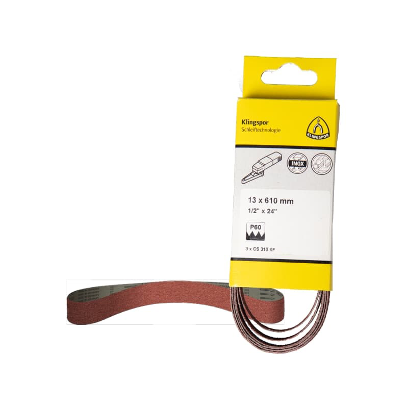  CS310XF - 3 Bandes sans fin 13 x 457 Grain 120