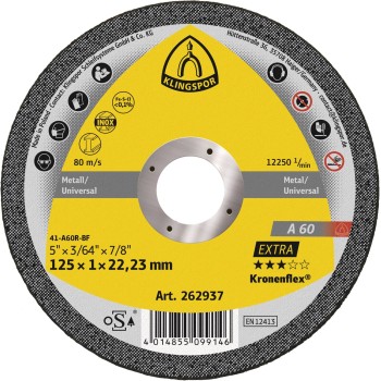A60 EXTRA Disque à tronconner 125 x 1 x 22.23