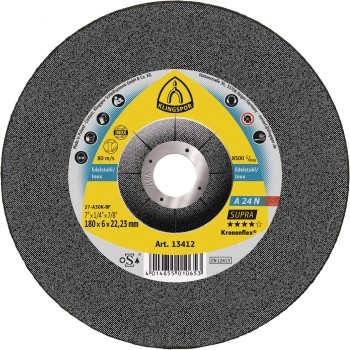 A24N SUPRA Meule à ébarber 125 x 6 x 22.23