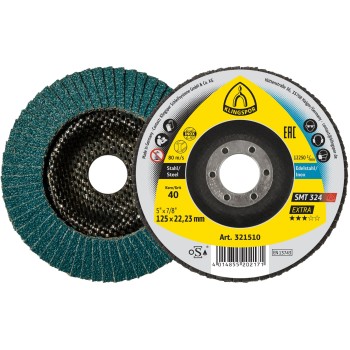 SMT324 EXTRA Plateau à lamelles ø125 x 22.23 - Grain 60