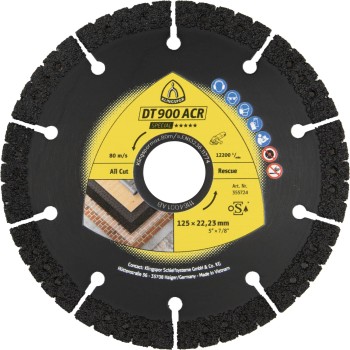  DT900ACR Disque à tronç. diamanté univ. 125 x 2.8 x 22.23