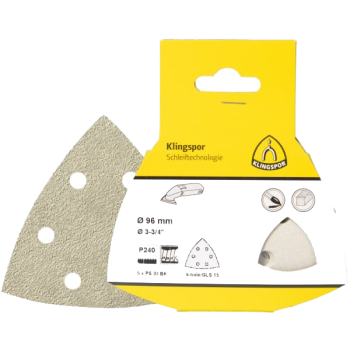  PS33BK - 5 Triangles abrasifs Ø96 Grain 240