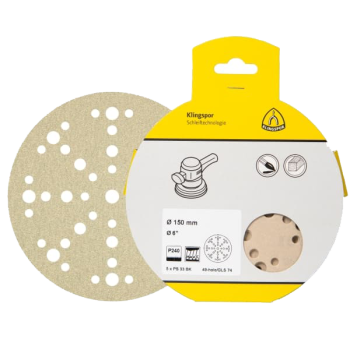 PS33BK - 5 Disques Auto Agrippants Ø125 Grain 240