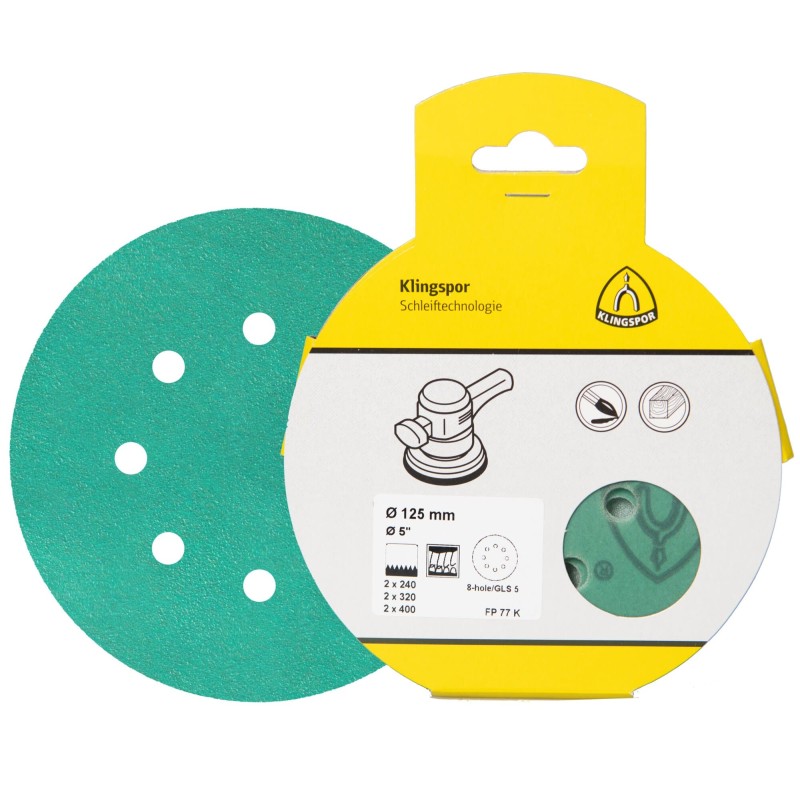 FP77K - 6 Disques Auto Agrippants Ø150 Grain 240-320-400