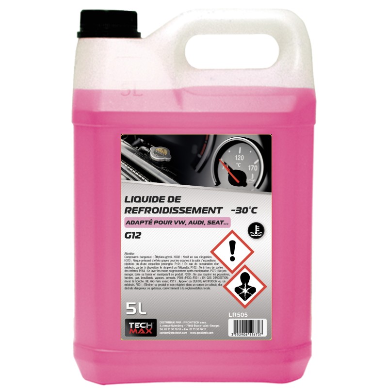 Liquide de refroidissement G12/G12+/G13 -30°C - 5L