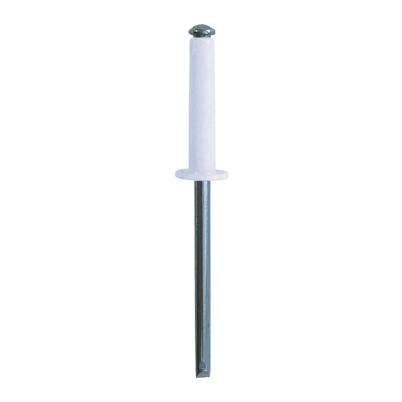 Blister 10 rivets éclatés TP 4.0x25 - Blanc