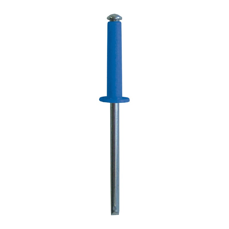 Blister 10 rivets éclatés TP 4.0x20 - Bleu