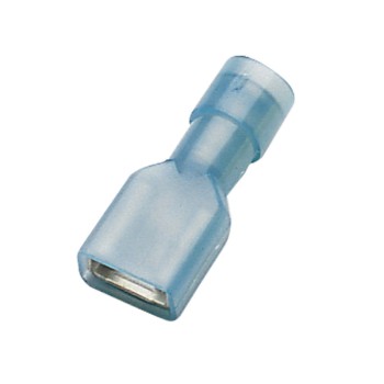 Blister 6 clips isolés renforcé nylon bleus Ø 6.4x0.8