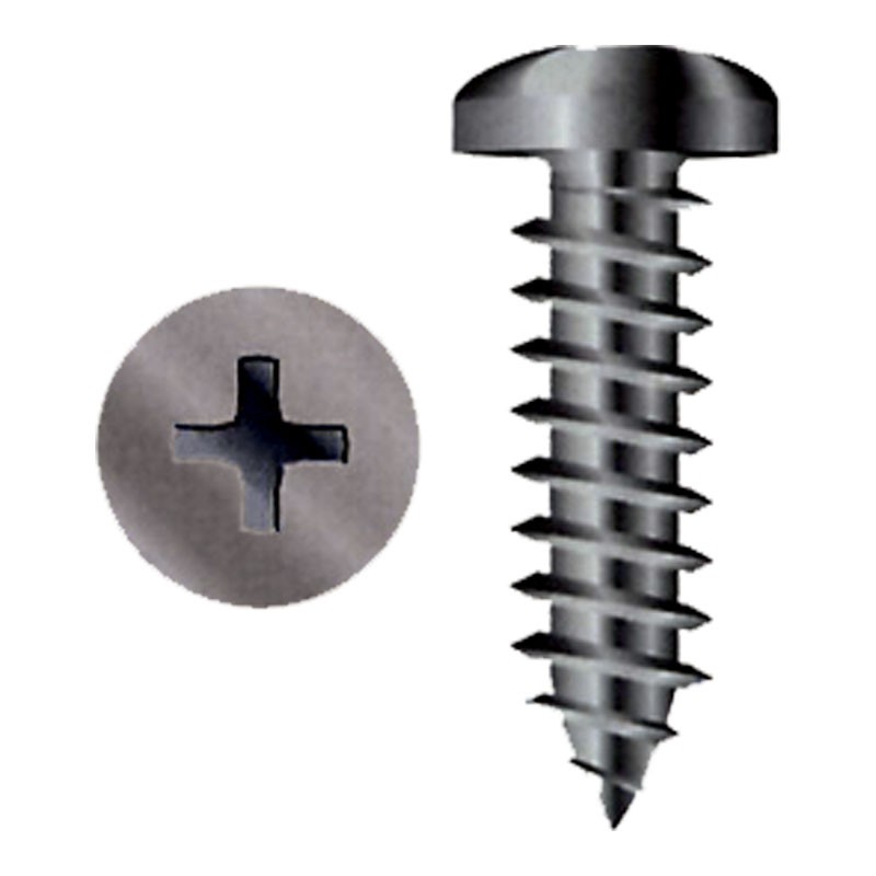 Blister 8 Vis tôle cruciformes 4.8x32