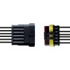 Blister 1 connecteur étanche pré-câblé - 6 voies