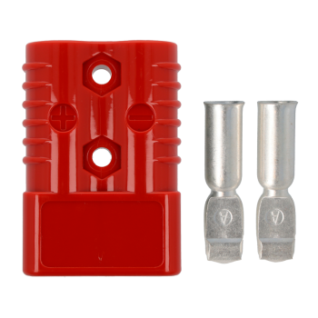 Blister 1 connecteur hermaphrodite rouge 175A